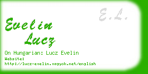 evelin lucz business card